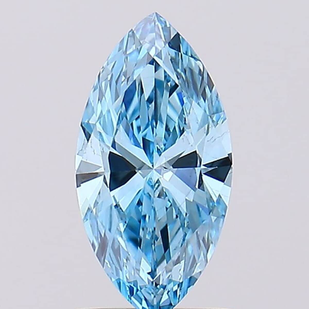 IGI Certified Luxuriant Lab Grown Blue Diamond (VS2) (Mrq) 1.00 ctw image number 0