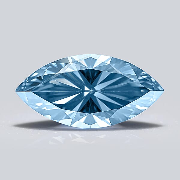  IGI Certified Luxuriant Lab Grown Blue Diamond (VS2) (Mrq) 1.00 ctw