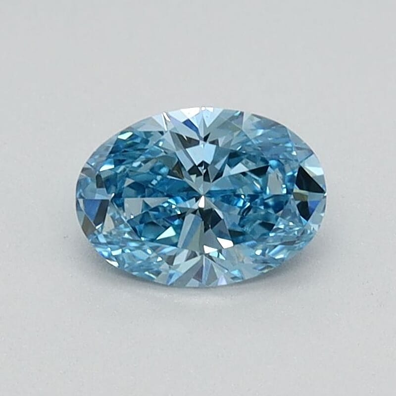IGI Certified Luxuriant Lab Grown Blue Diamond (VS2) (Ovl) 4.00 ctw