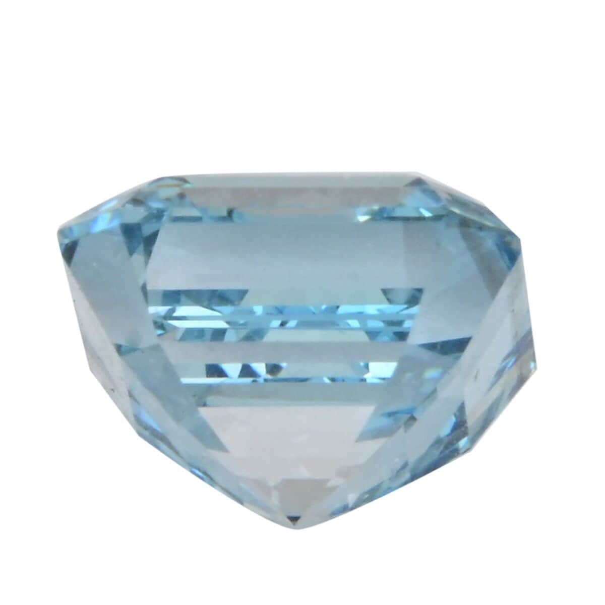 IGI Certified Luxuriant Lab Grown Blue Diamond (VS2) (Asscher) 4.00 ctw image number 2