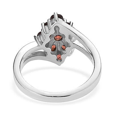 Mozambique Garnet 1.30 ctw Ring in Stainless Steel (Size 10.0) 