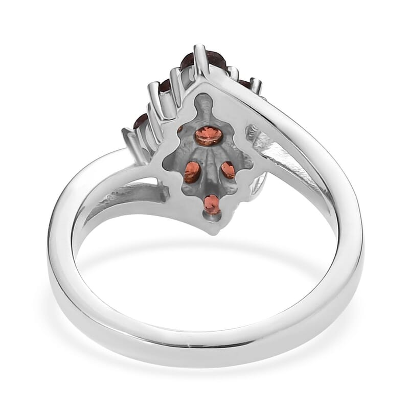 Mozambique Garnet 1.30 ctw Ring in Stainless Steel (Size 10.0) 