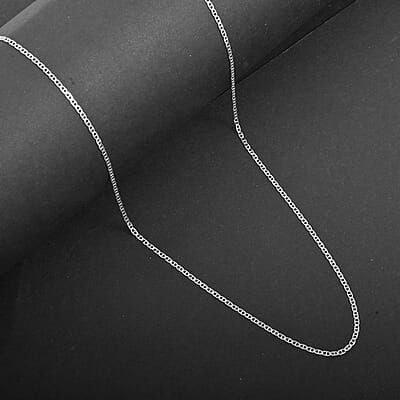 Necklace in Sterling Silver 24 Inches 2.50 Grams