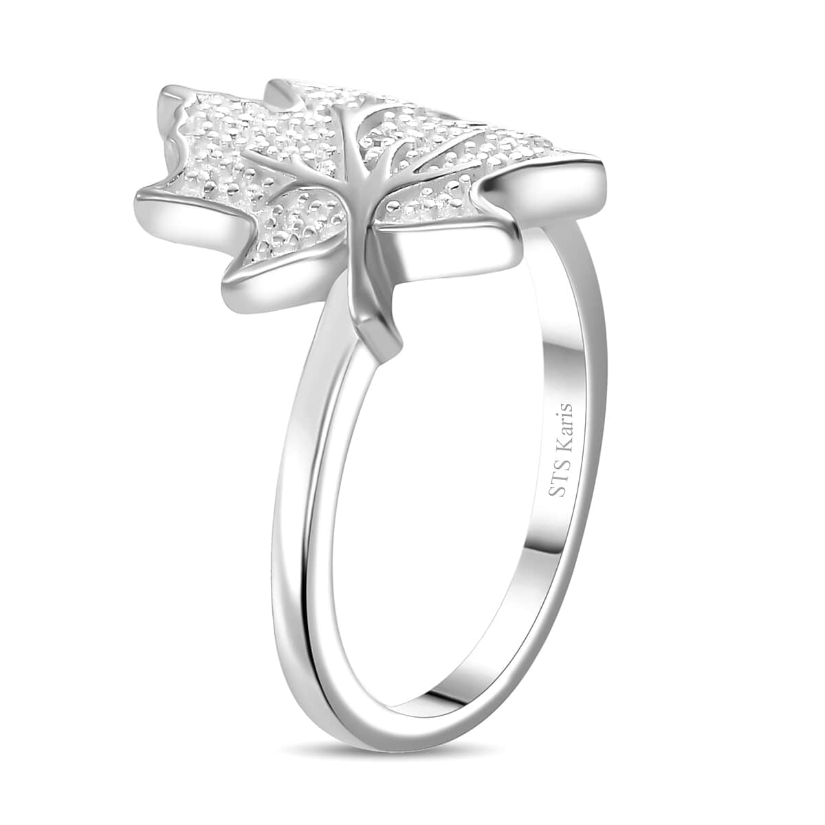 Karis White Diamond Accent Ring in Platinum Bond (Size 10.0) image number 3