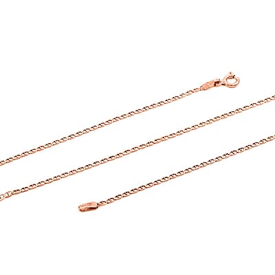 Necklace in 14K Rose Gold Over Sterling Silver 24 Inches 2.50 Grams