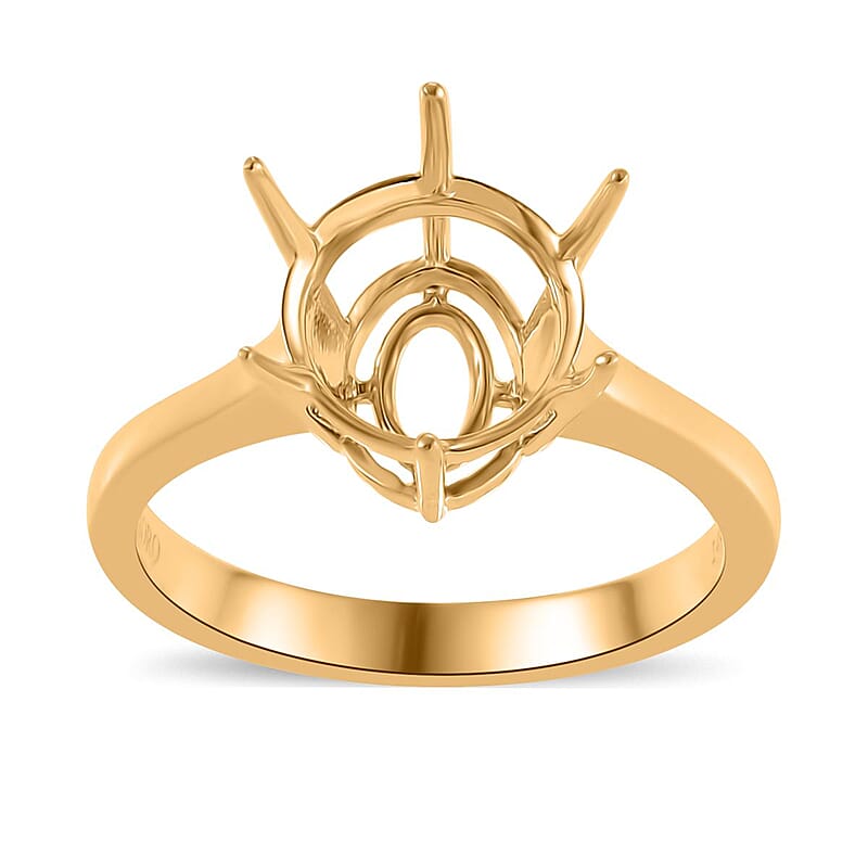 Luxoro Mounted Ring in 14K Yellow Gold (Size 8.0) 4.10 Grams