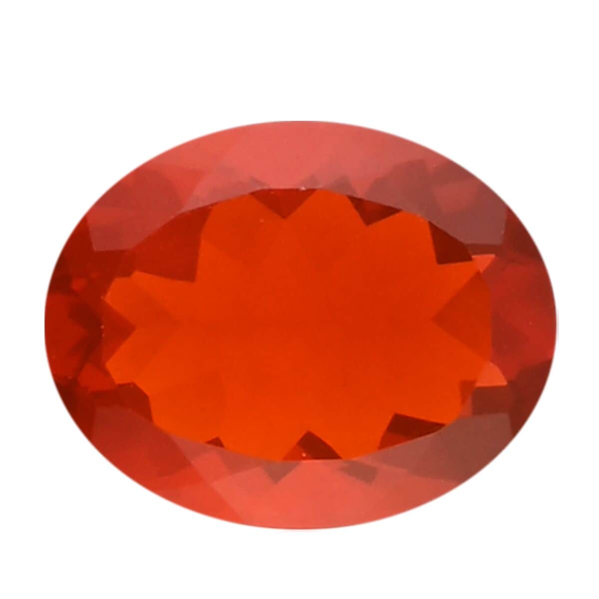 AAAA Crimson Fire Opal (Ovl 10x8 mm) 1.75 ctw image number 0