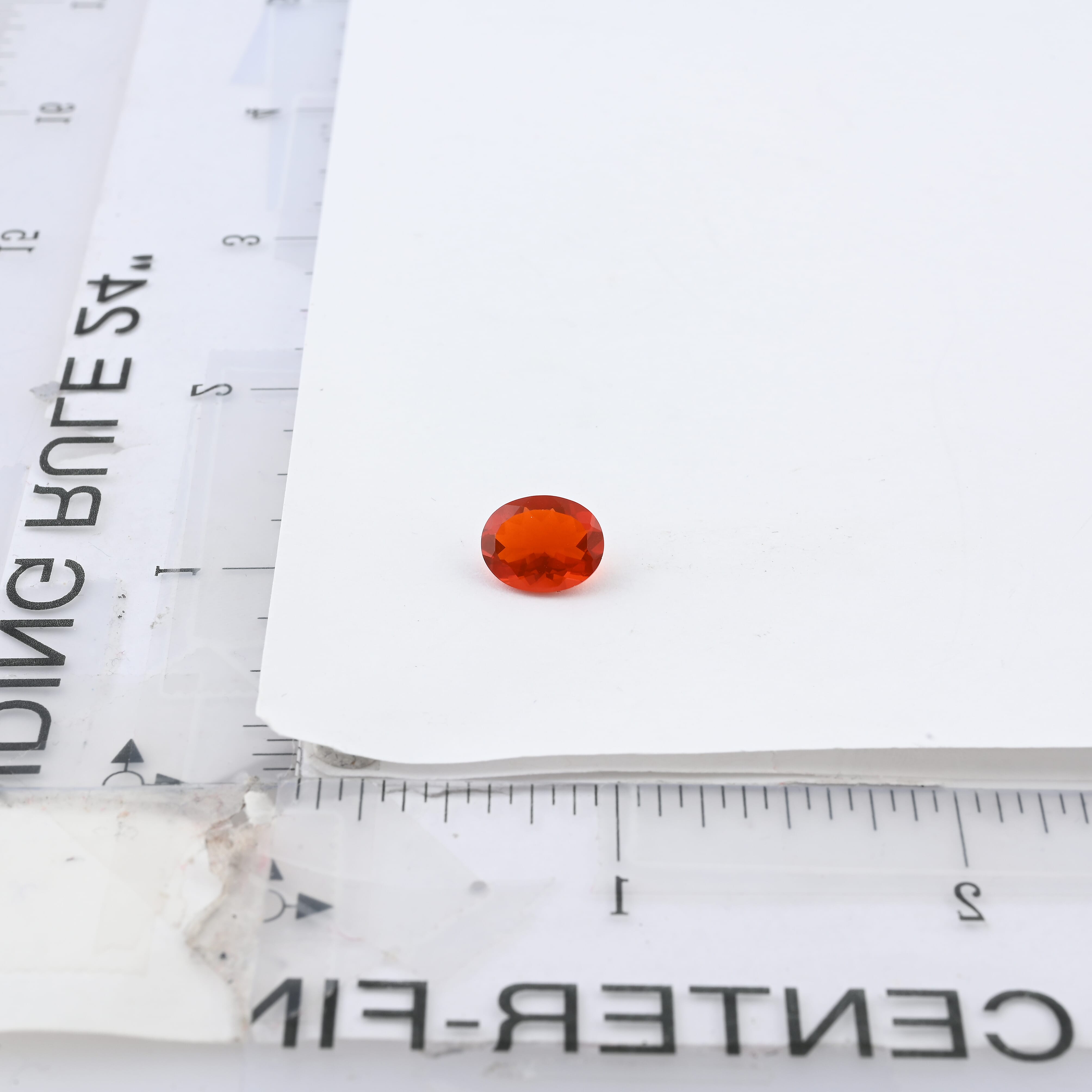AAAA Crimson Fire Opal (Ovl 10x8 mm) 1.75 ctw
