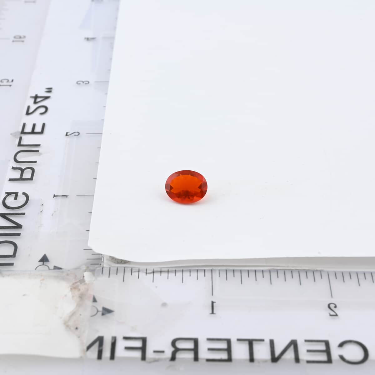 AAAA Crimson Fire Opal (Ovl 10x8 mm) 1.75 ctw image number 4