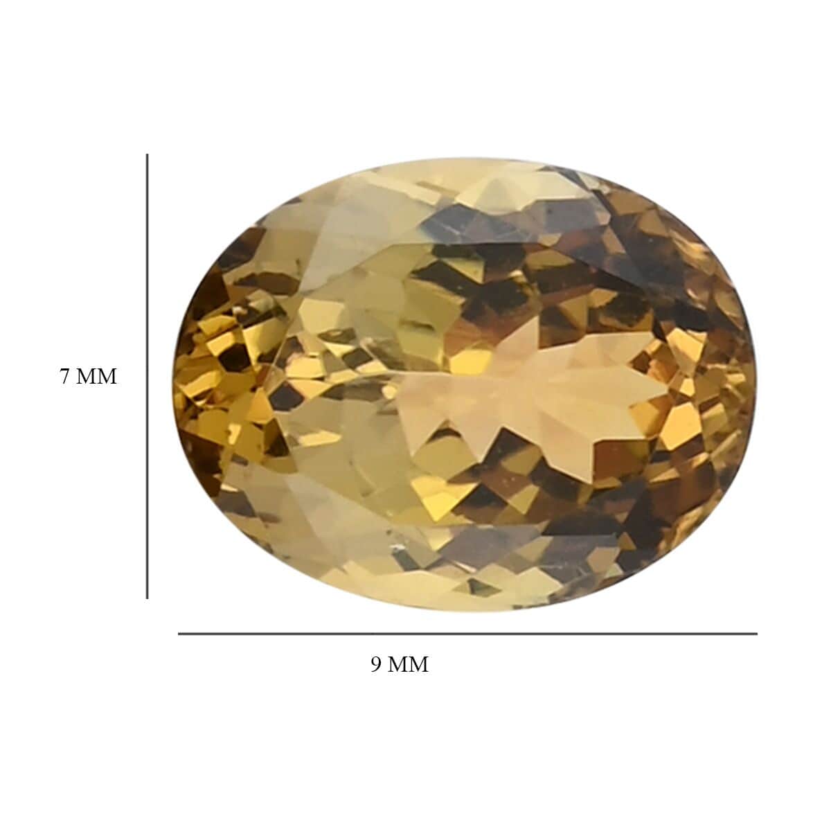 AAAA Golden Tanzanite (Ovl 9x7 mm) 1.70 ctw image number 1