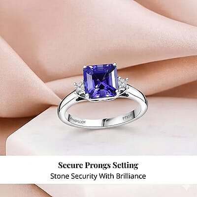 Certified & Appraised Rhapsody AAAA Padparadscha Sapphire and E-F VS2 Diamond 2.40 ctw Double Halo Ring in 950 Platinum (Size 12.0) 7.45 Grams