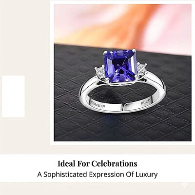 Certified & Appraised Rhapsody AAAA Padparadscha Sapphire and E-F VS2 Diamond 2.40 ctw Double Halo Ring in 950 Platinum (Size 5.0) 7.45 Grams