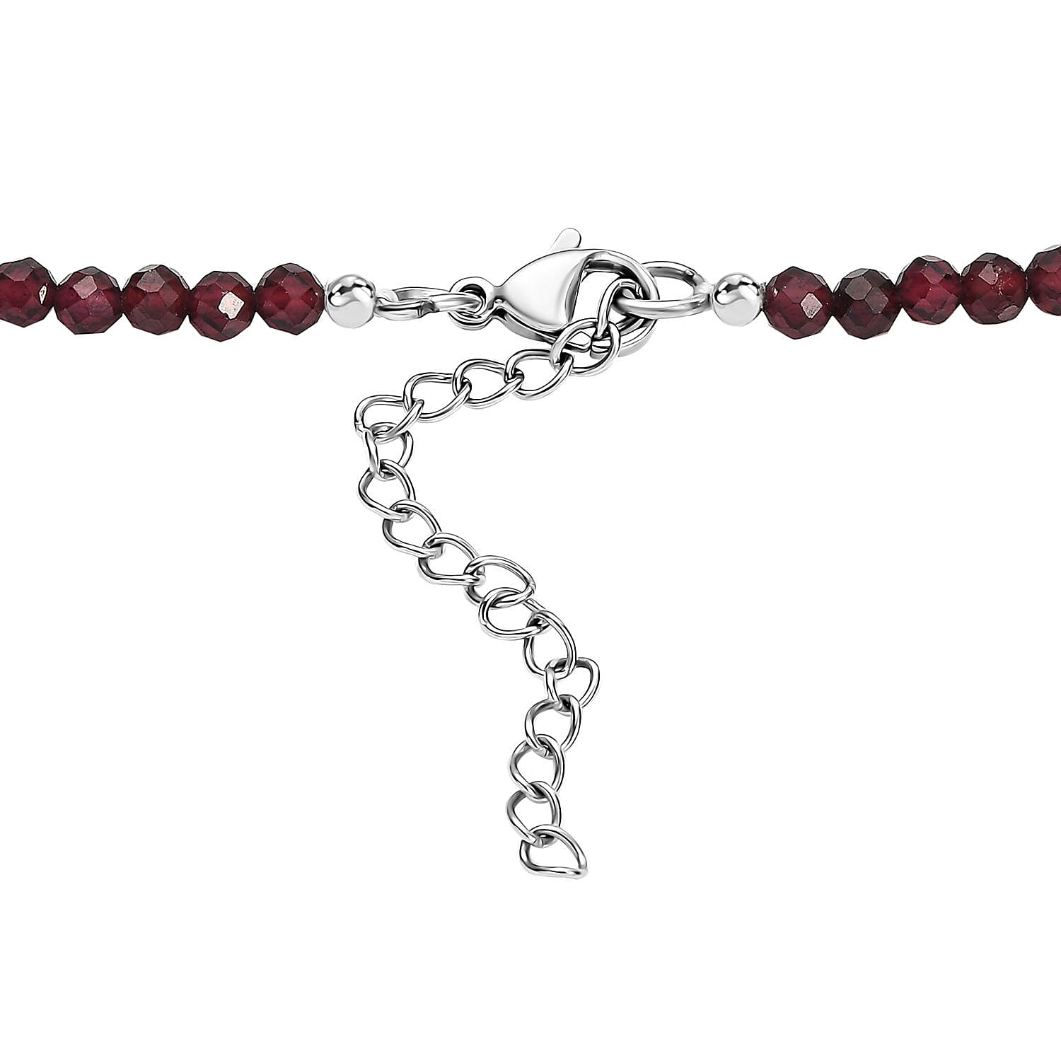 Karis Norwegian Thulite and Orissa Rhodolite Garnet 92.25 ctw Dragon Necklace in Platinum Bond 18 Inches