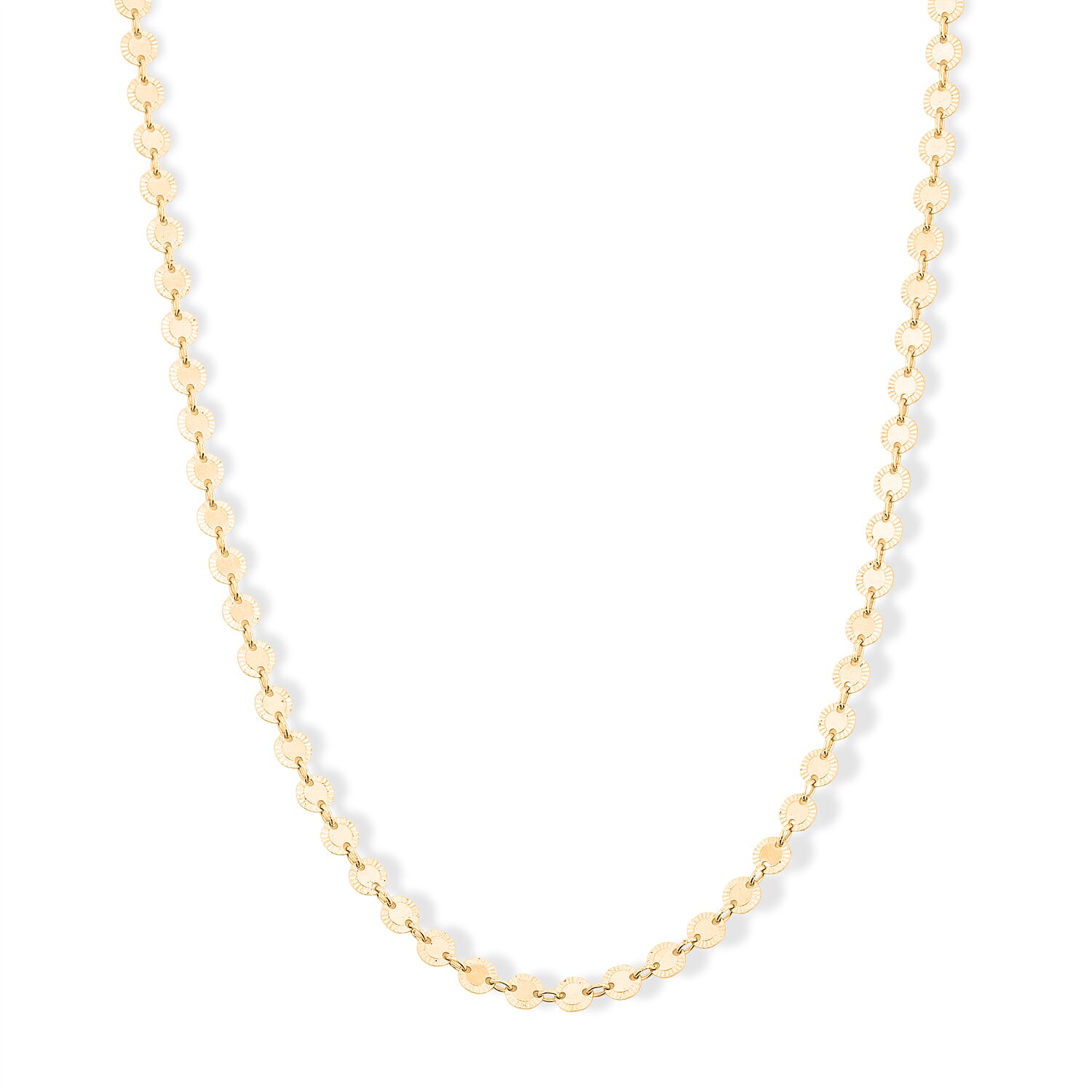 14K YG Over Sterling Silver Necklace 5.8 Grams (18 Inches)