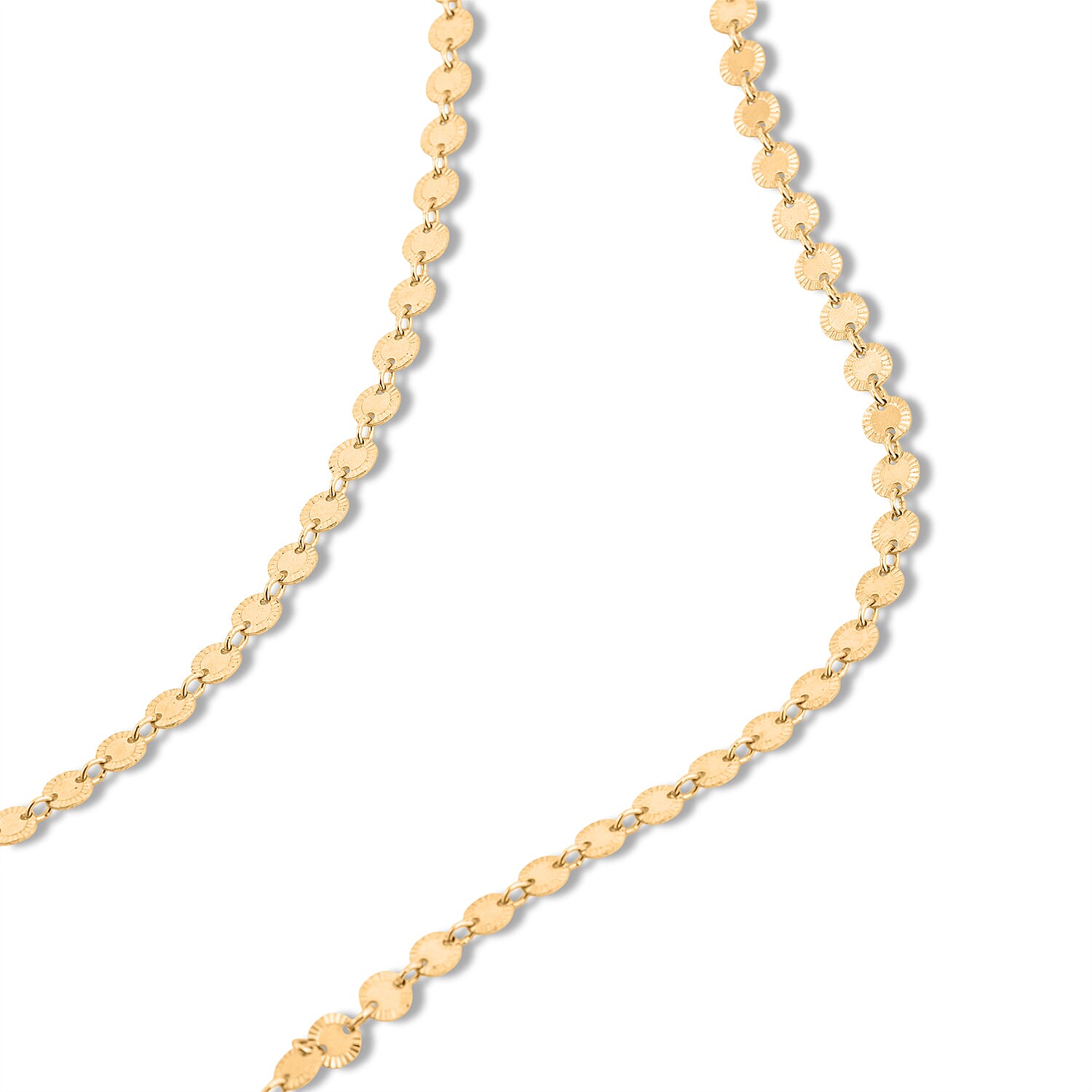 14K YG Over Sterling Silver Necklace 5.8 Grams (18 Inches)