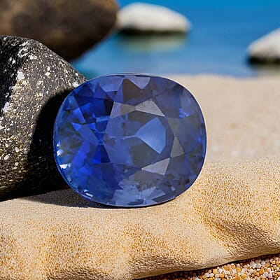 AAAA Ceylon Blue Sapphire (Cush Free Size) 1.00 ctw