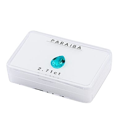 AAAA Paraiba Tourmaline (Pear Free Size) 0.55 ctw