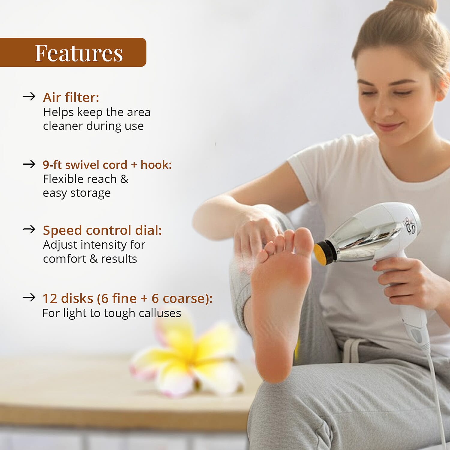 My2Feet Professional Electric Callus Remover (Manufacturer Warranty)