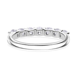 Luxuriant Lab Grown Diamond 1.00 ctw Ring in Platinum Over Sterling Silver (Size 11.5)
