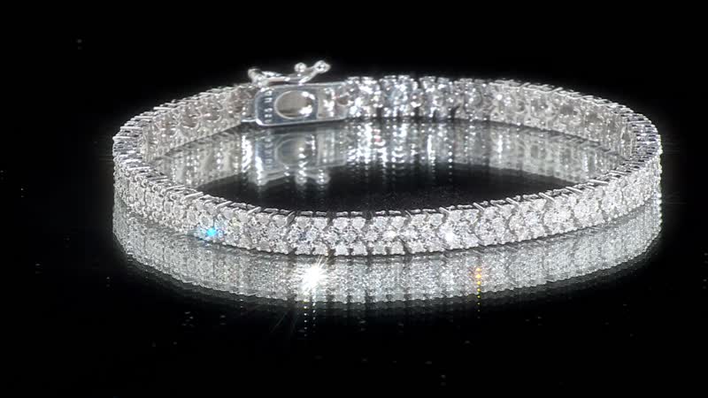 White Diamond 1.00 ctw Bracelet in Rhodium Over Sterling Silver (7.25 In)