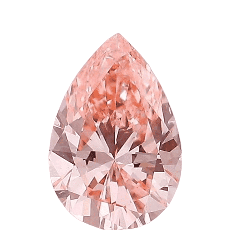 IGI Certified Luxuriant Lab Grown Pink Diamond (VS2) (Pear Mix mm) 3.50 ctw