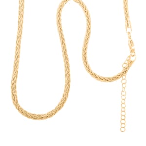Snake Round Chain Necklace in 14K Yellow Gold Over Sterling Silver 20 Grams 18 Inches