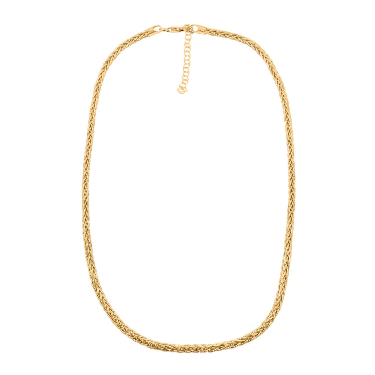 Snake Round Chain Necklace in 14K Yellow Gold Over Sterling Silver 20 Grams 18 Inches image number 3