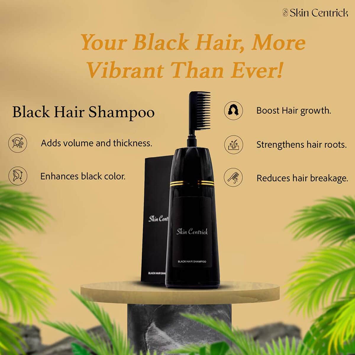 Skin Centrick- Black Shampoo image number 2