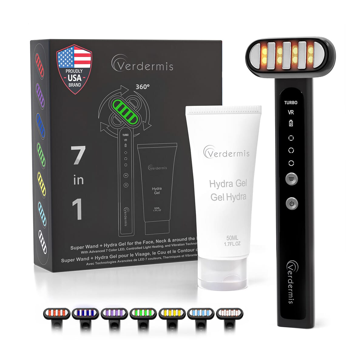 Verdermis 7in1 360 LED Super Wand with Hydra Gel (1.7oz) Lifetime Warranty image number 0