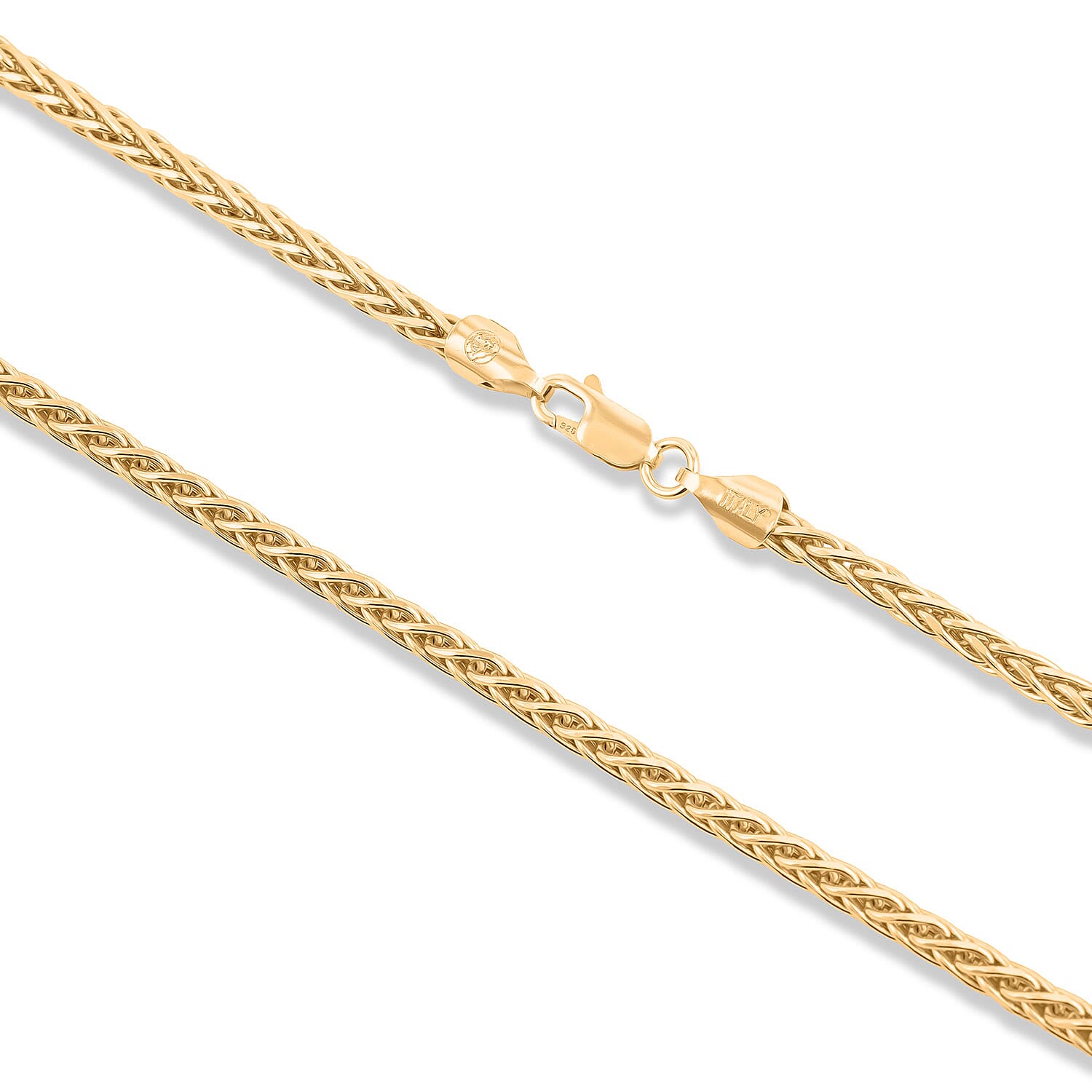 Spiga Chain in Vermeil YG Over Sterling Silver 22 Inches