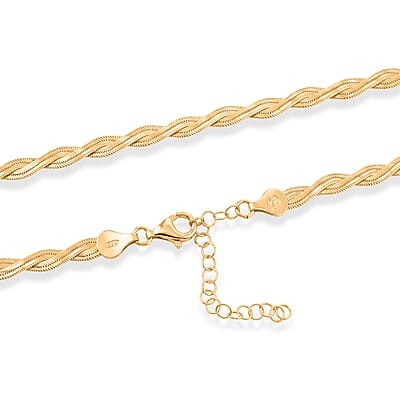 14K YG Over Sterling Silver Necklace 5.8 Grams