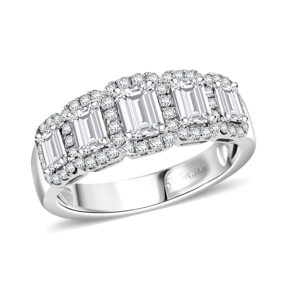 Modani 950 Platinum Diamond (G VVS2) Ring (Size 10.0) (7.30 g) 1.63 ctw image number 0