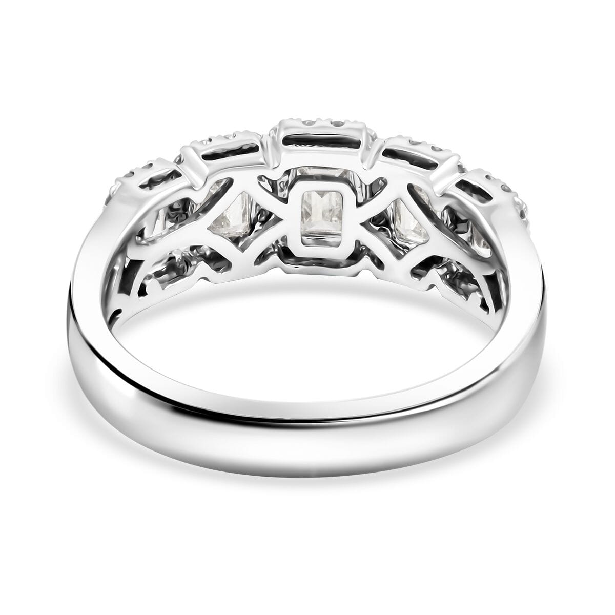 NY Closeout Modani 950 Platinum Diamond (G VVS2) Ring (Size 7.0) (7.30 g) 1.63 ctw image number 4
