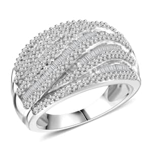 White Diamond 1.00 ctw Ring in Sterling Silver (Size 6.0)