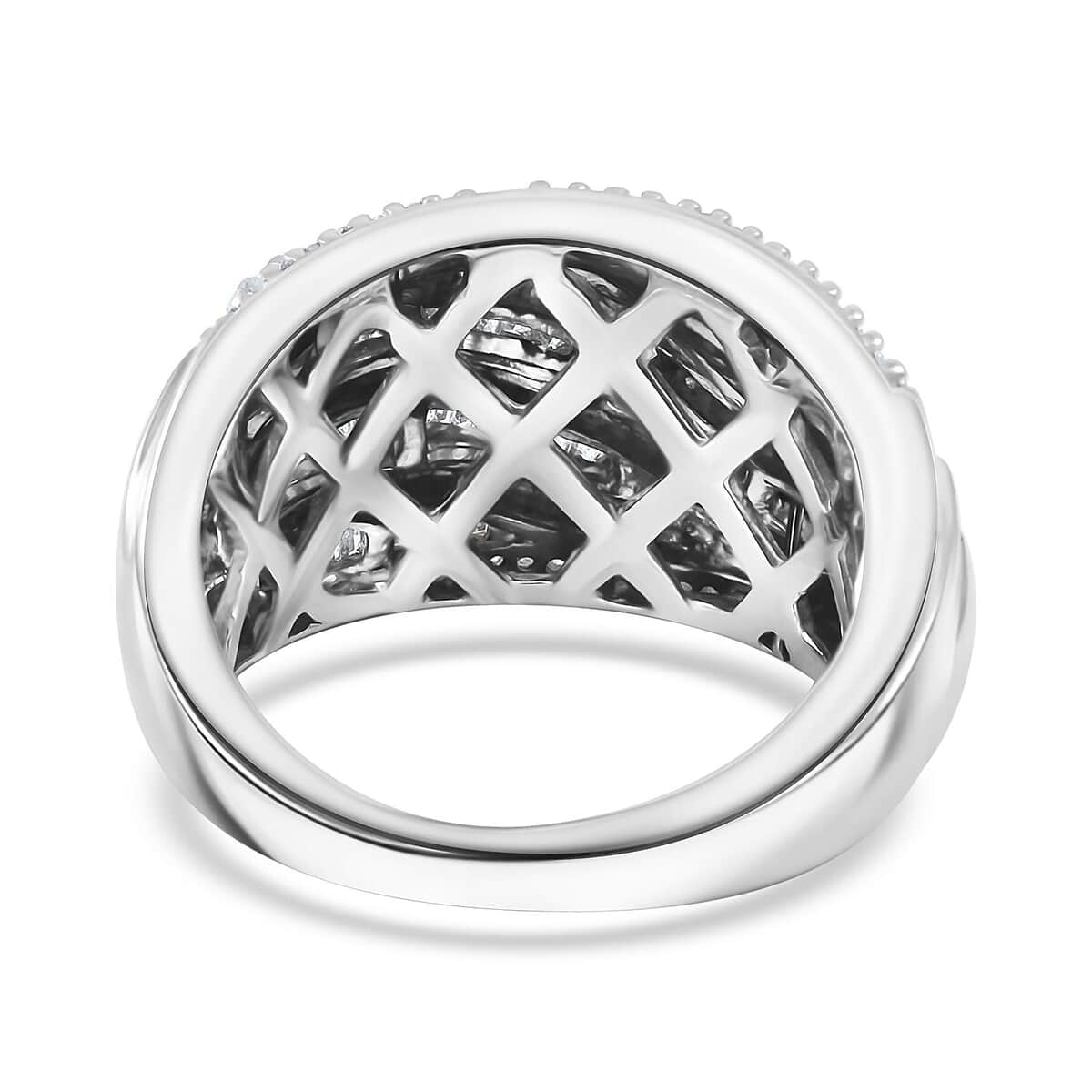 TLV Primetime Deal White Diamond Ring in Sterling Silver (Size 6.0) 1.00 ctw image number 4