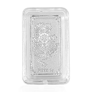 Dragon Bar 10x20x0.23mm in 999 Platinum 1 Grams