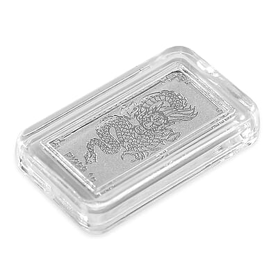 Dragon Bar 10x20x0.23mm in 999 Platinum 1 Grams