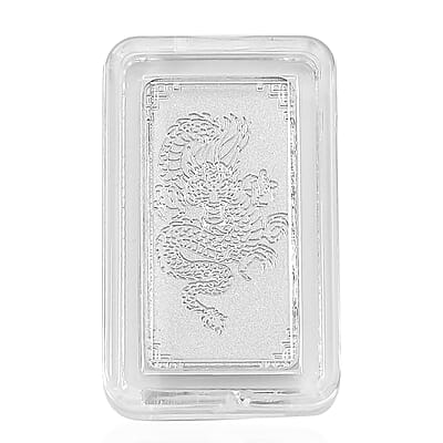 Dragon Bar 10x20x0.23mm in 999 Platinum 1 Grams
