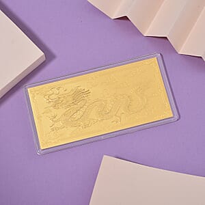 Doorbuster 24K Golden Fortune Dragon Emboss Sheet 103mmx49mm (1 g)
