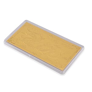 Doorbuster 24K Golden Fortune Dragon Emboss Sheet 103mmx49mm (1 g)