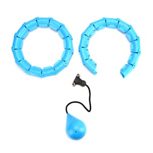 Soulsmart 24 Detachable Fitness Hula Hoop Ring with 360 Degree Auto-Spinning Ball - Blue