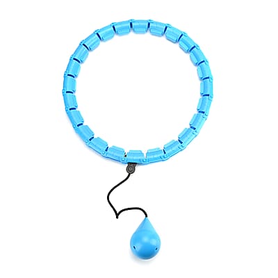 Soulsmart 24 Detachable Fitness Hula Hoop Ring with 360 Degree Auto-Spinning Ball - Blue