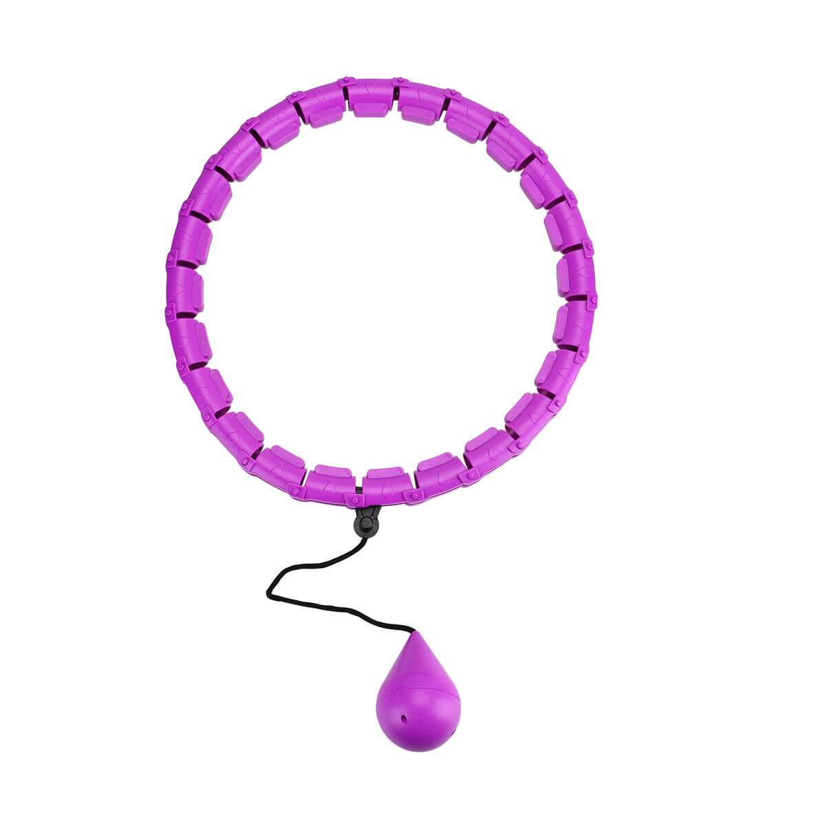 Soulsmart 24 Detachable Fitness Hula Hoop Ring with 360 Degree Auto-Spinning Ball - Purple image number 1