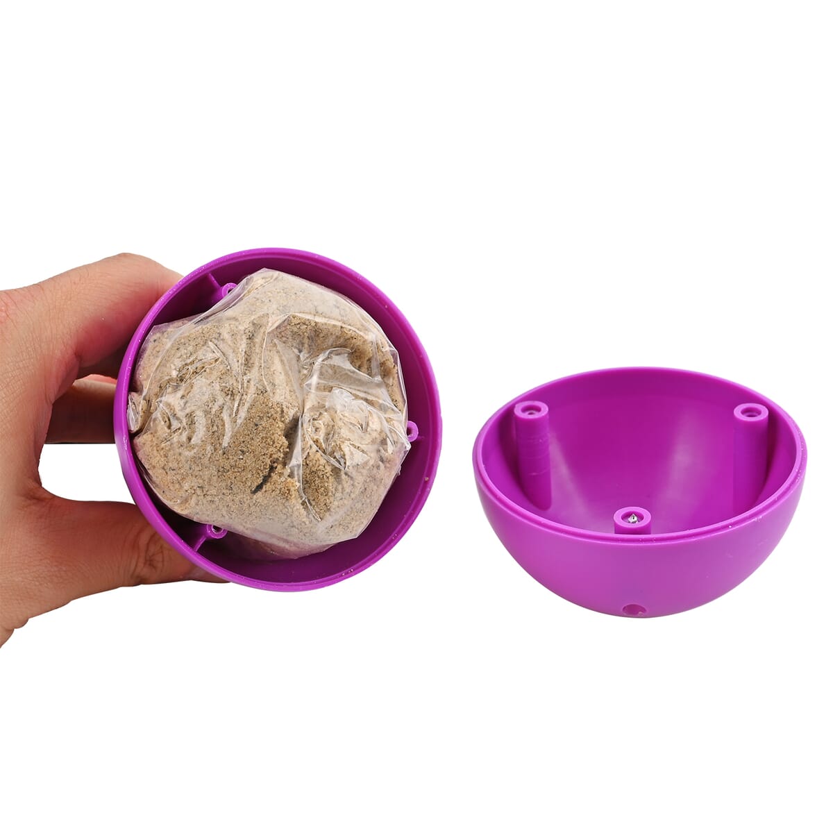 Soulsmart 24 Detachable Fitness Hula Hoop Ring with 360 Degree Auto-Spinning Ball - Purple image number 5