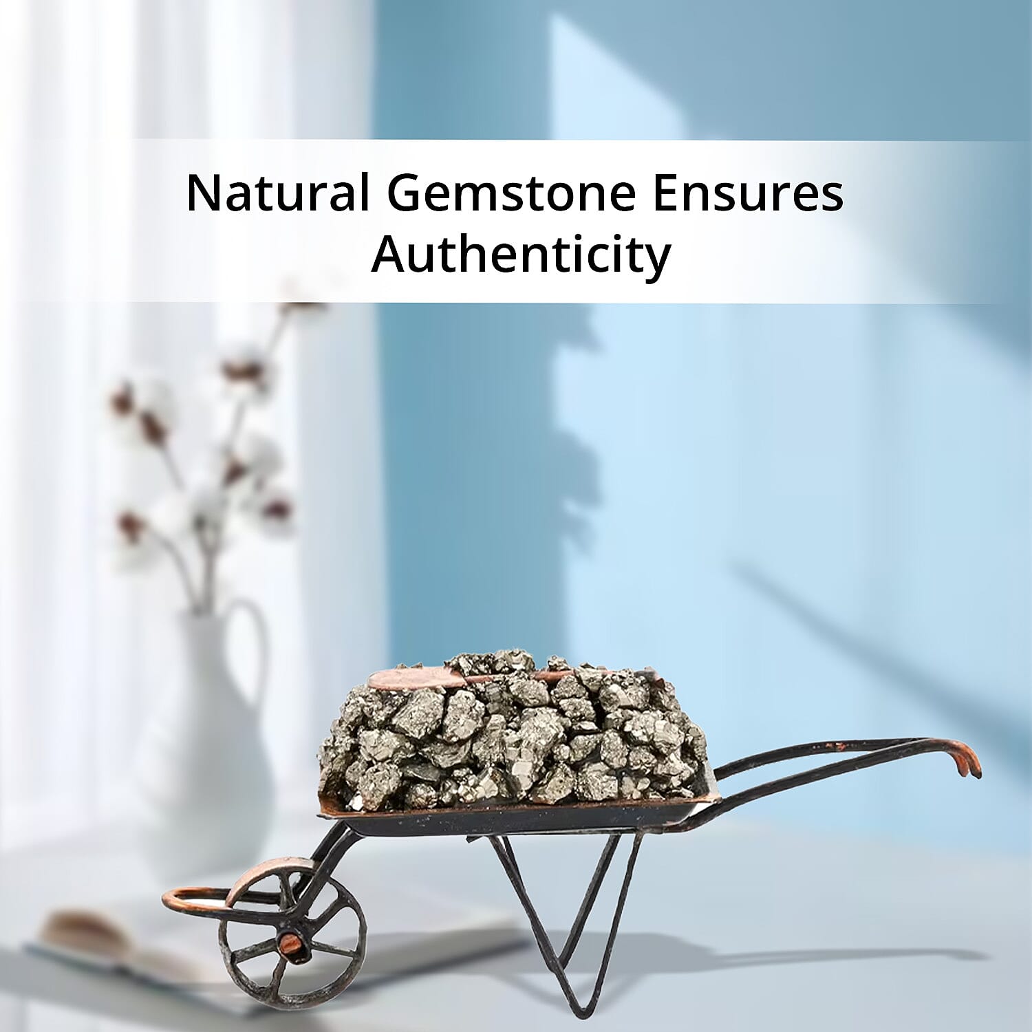Pyrite Wheelbarrow Approx. 254ctw