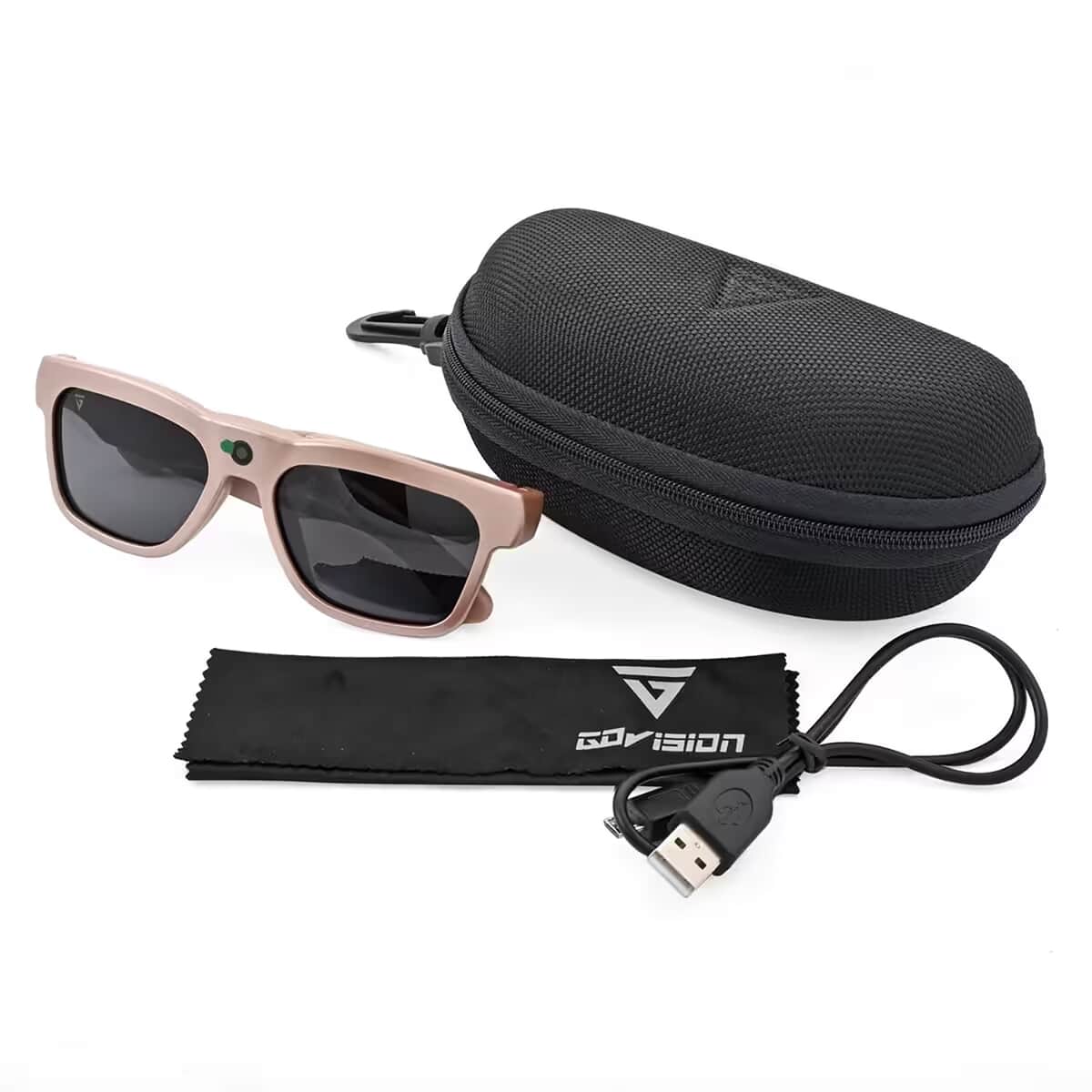 Doorbuster Go Vision Royale HD Video Recording Sunglasses with Auto Focus (8MP, 1920x1080p,30FPS) -Rose Gold image number 9