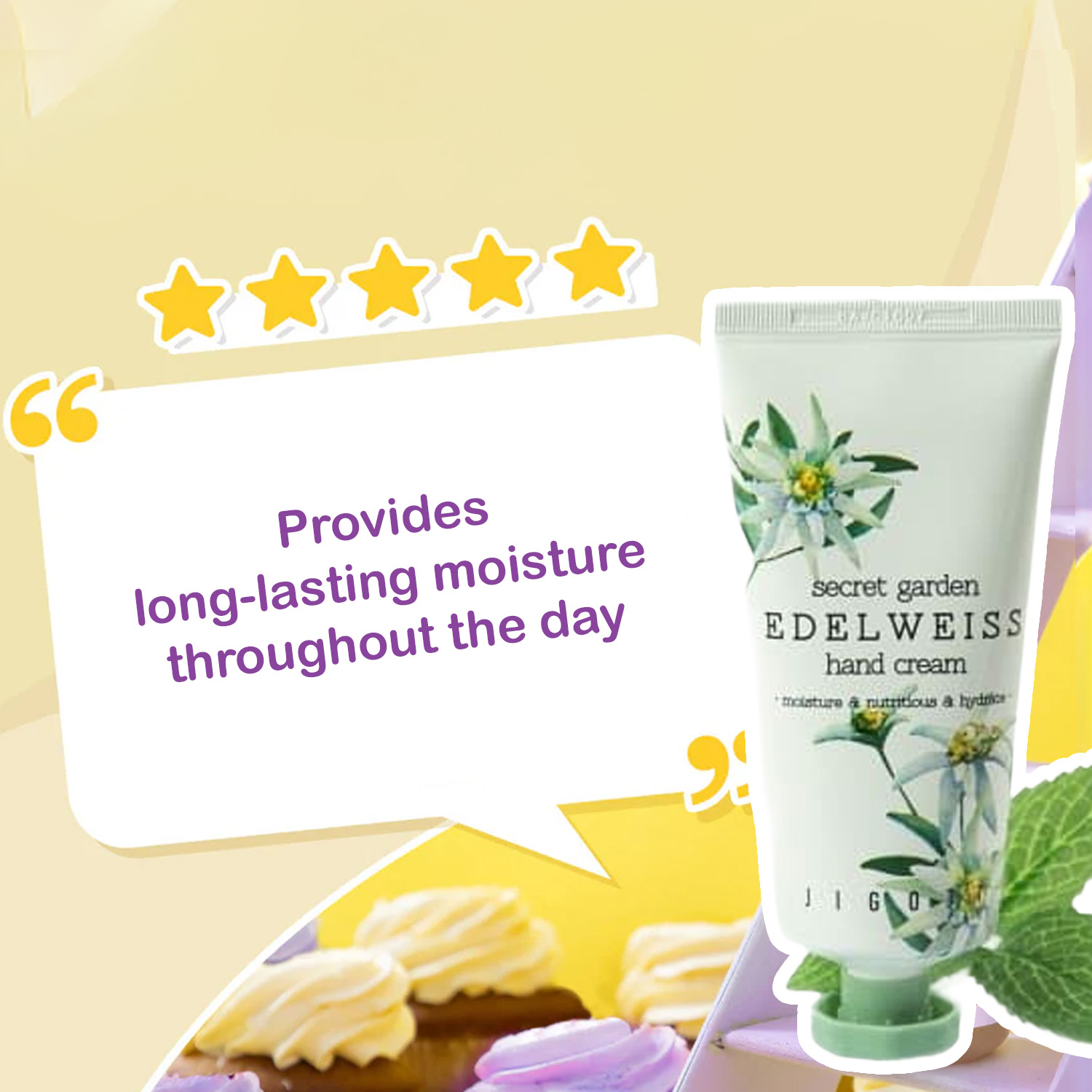 Jigott Secret Garden Edelweiss Hand Cream
