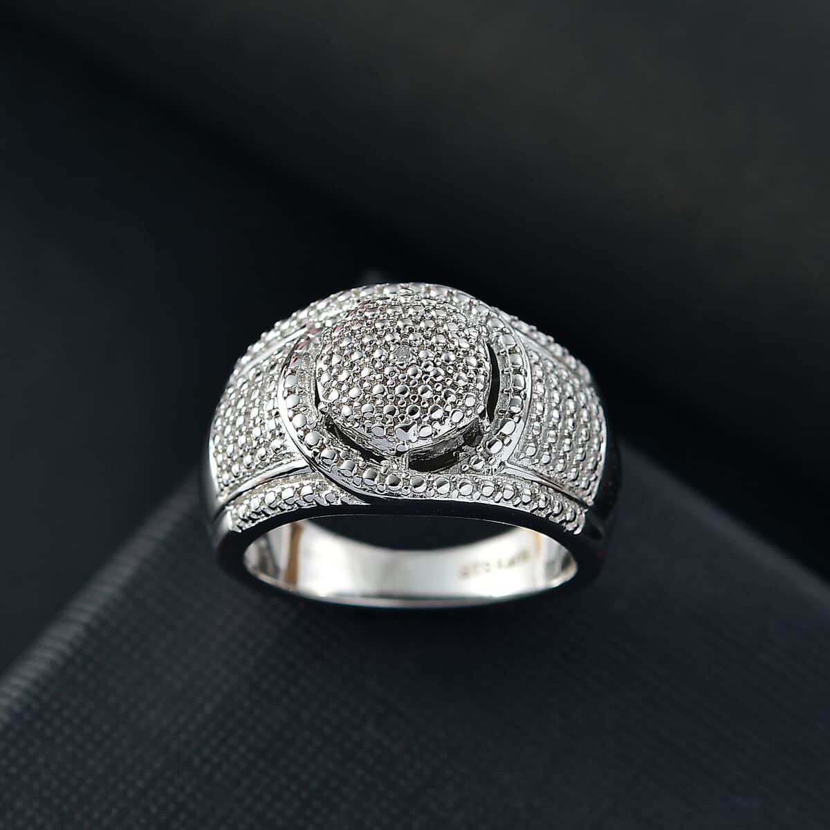 Karis White Diamond Accent Ring in Platinum Bond (Size 10.0) image number 1