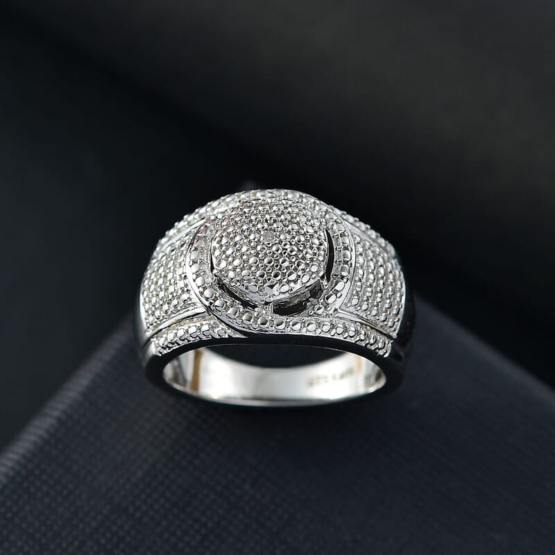 Karis White Diamond Accent Ring in Platinum Bond (Size 10.0)