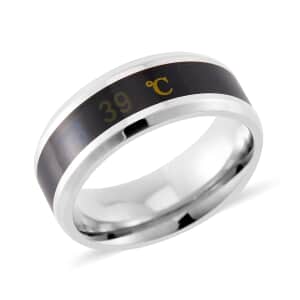 Celsius Temperature Mood Change Band Ring in Stainless Steel (Size 10.0)